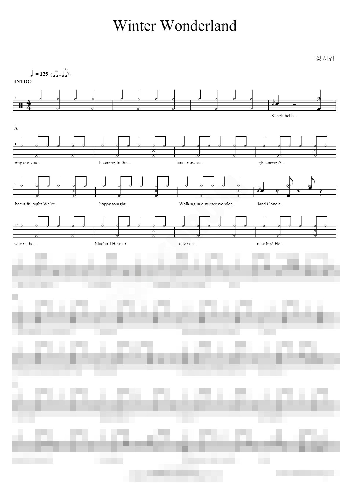 Winter Wonderland Sheet Music Preview