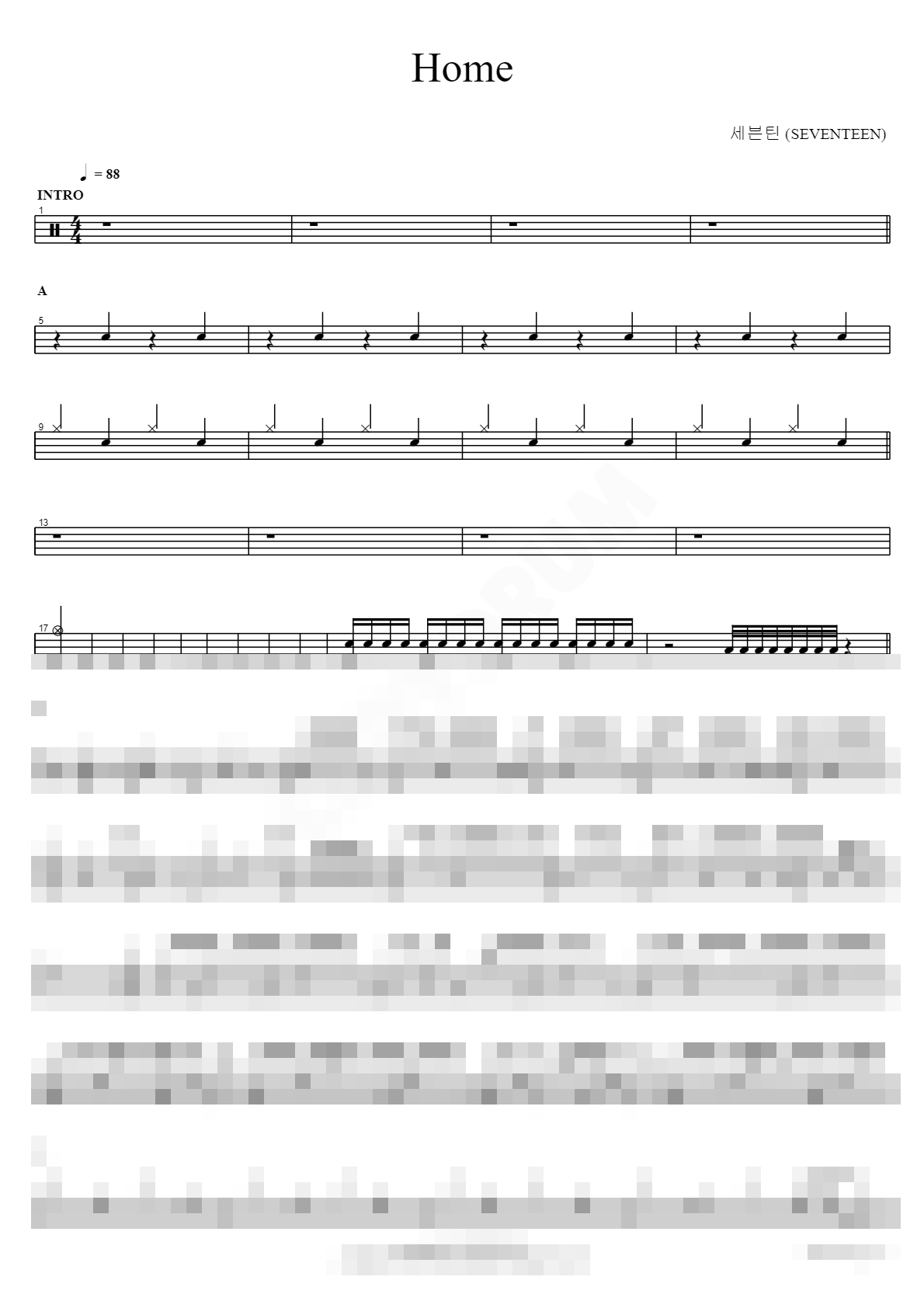 Home Sheet Music Preview