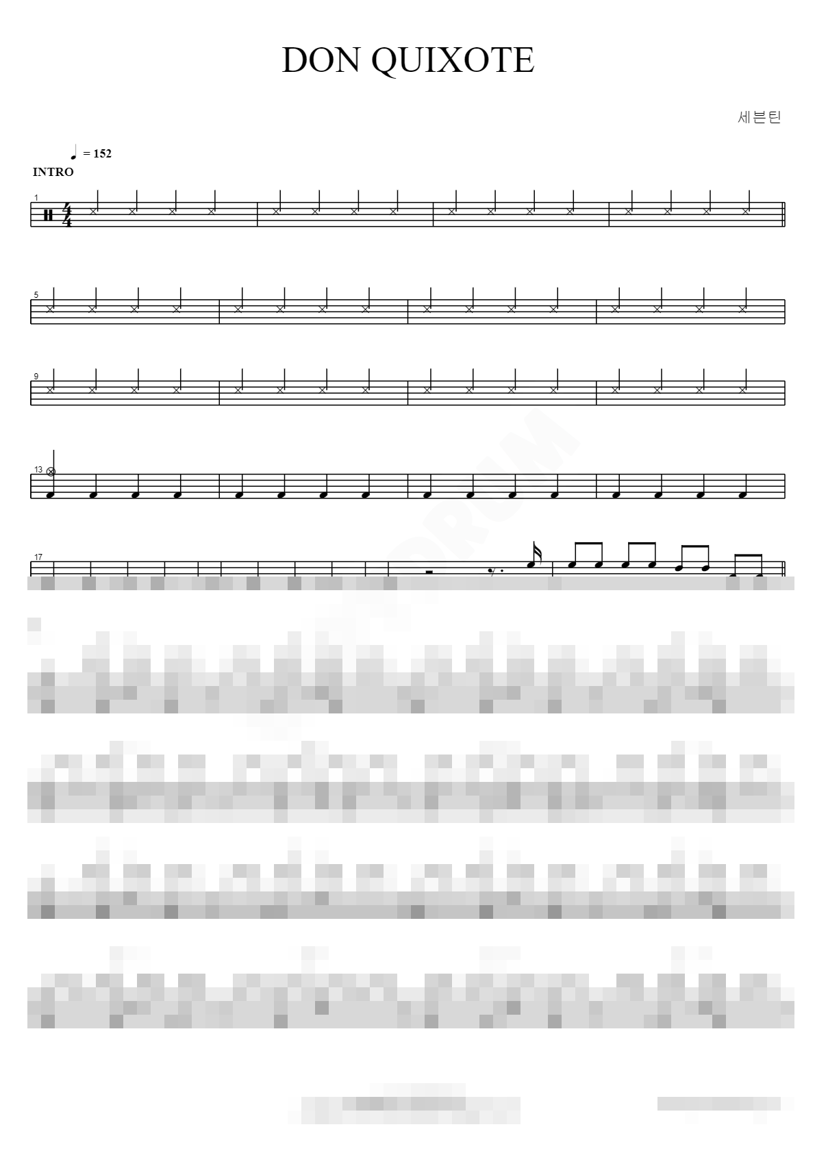 DON QUIXOTE Sheet Music Preview