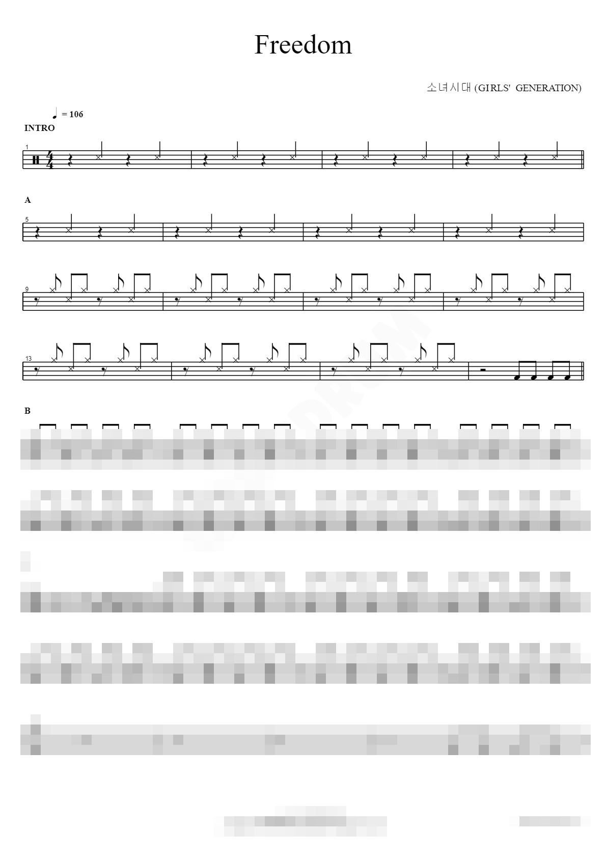 Freedom Sheet Music Preview