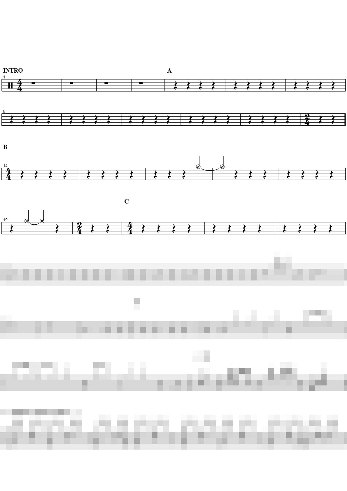 Never Ending Story (원곡가수 부활) Sheet Music Preview