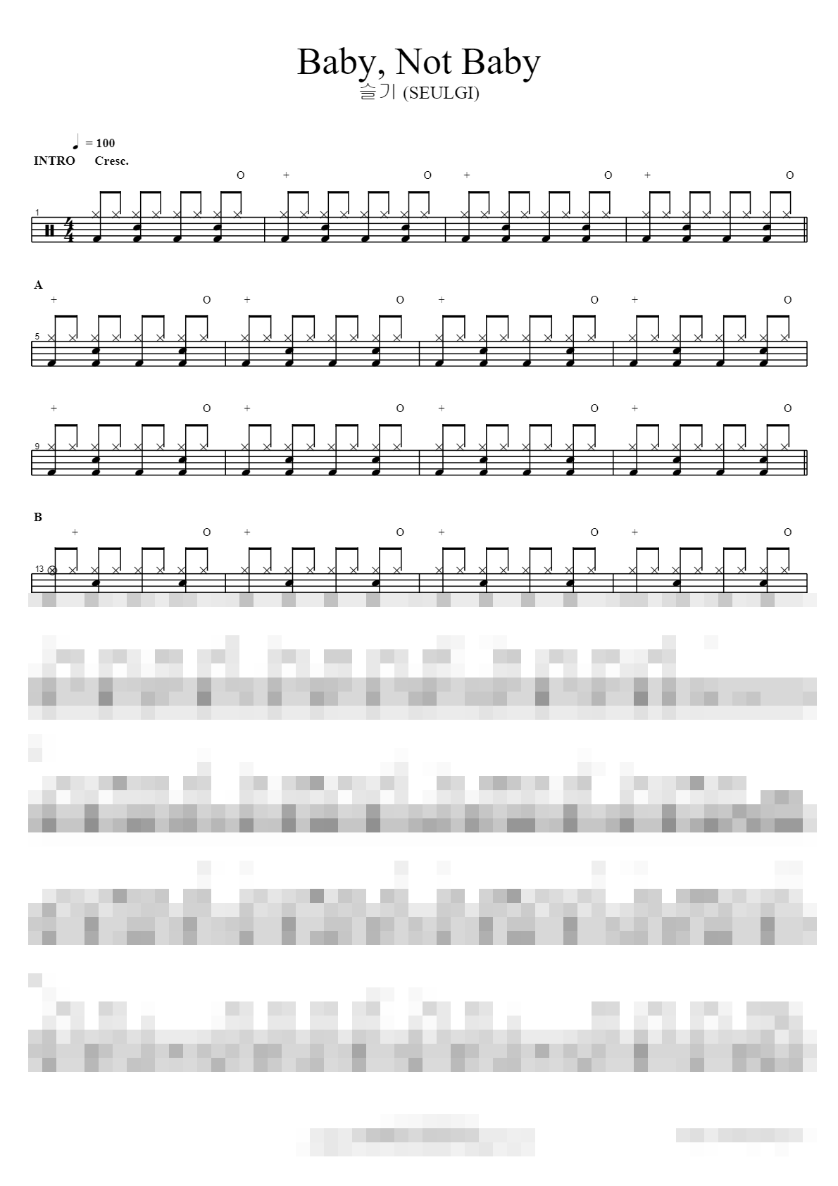 Baby, Not Baby Sheet Music Preview