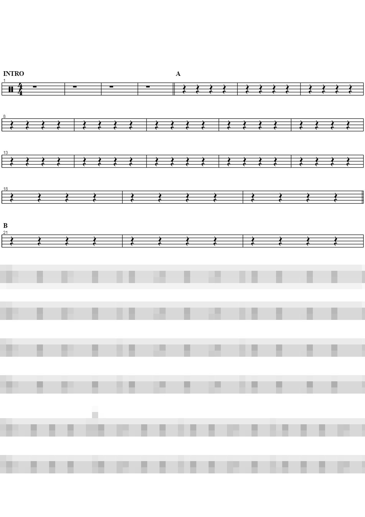 백만송이장미 Sheet Music Preview