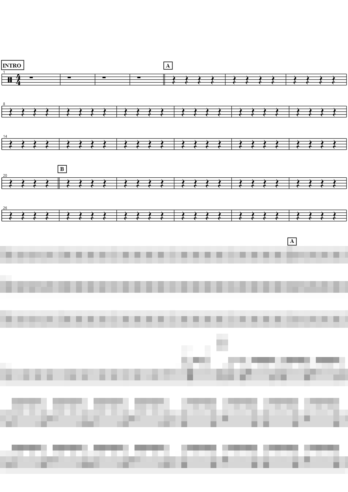 배만송이 장미 Sheet Music Preview