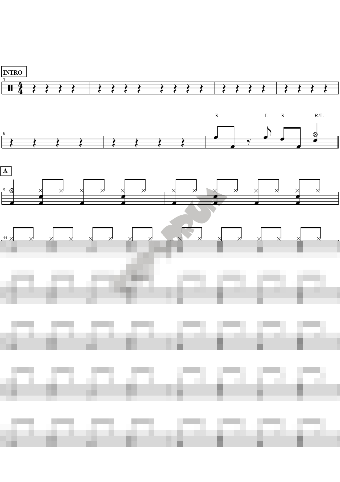 뜨거운 안녕 Sheet Music Preview