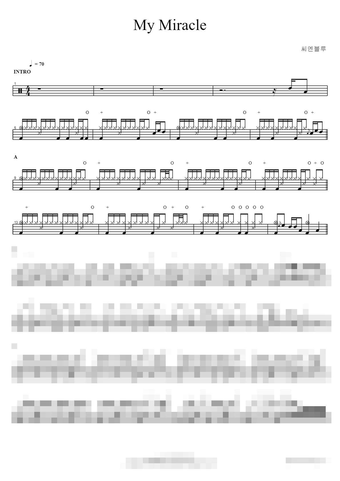 My Miracle Sheet Music Preview