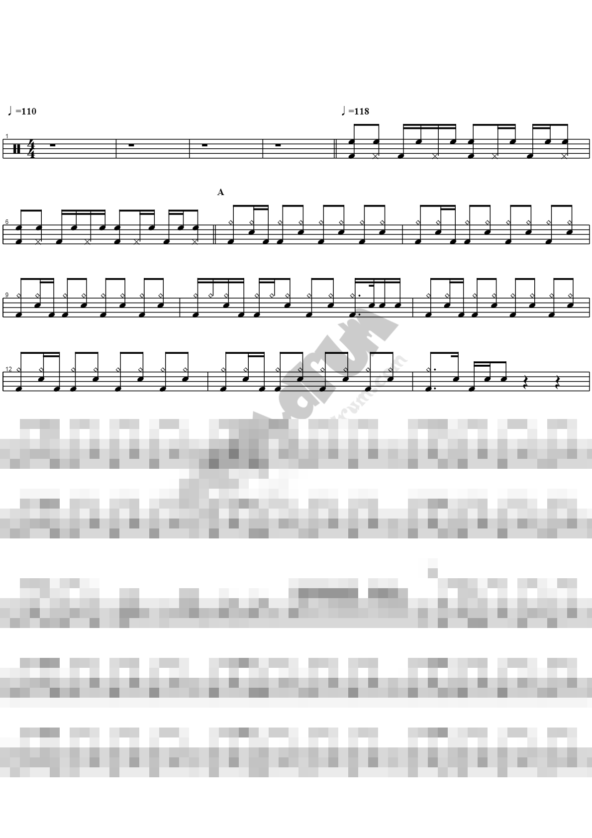 분홍신 Sheet Music Preview
