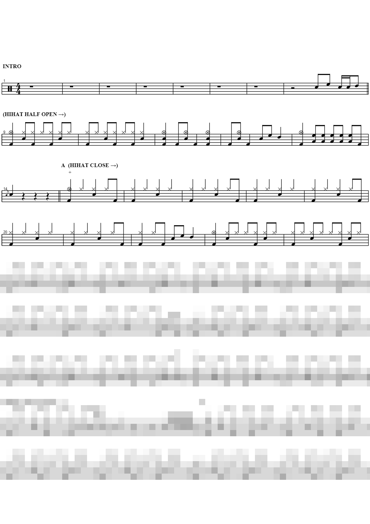 두고봐 Sheet Music Preview