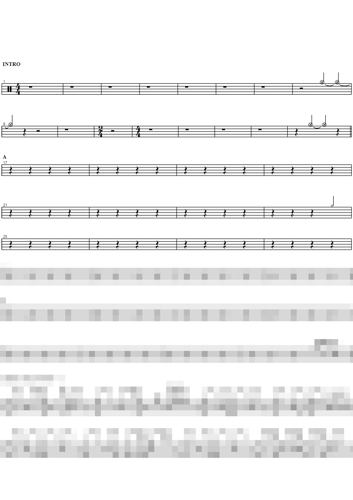 恨 (悲 愛 來) Sheet Music Preview