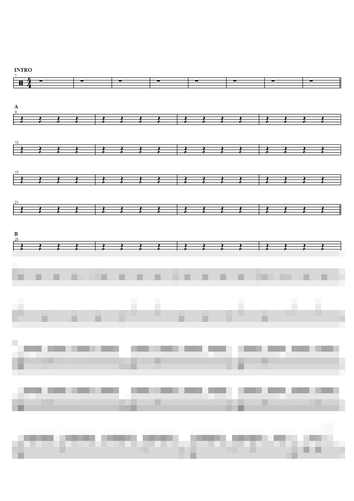 다함없는 Sheet Music Preview