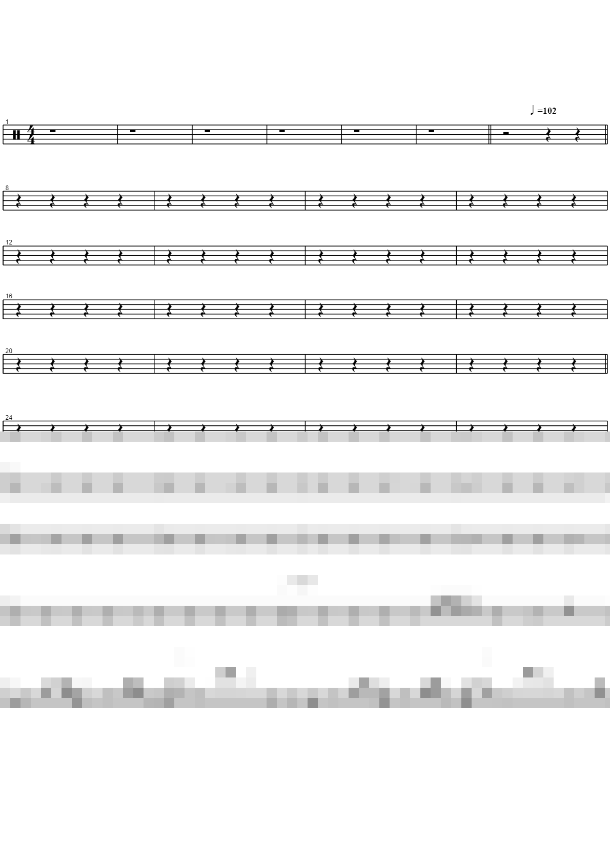 사랑이 떠나가네(나가수) Sheet Music Preview