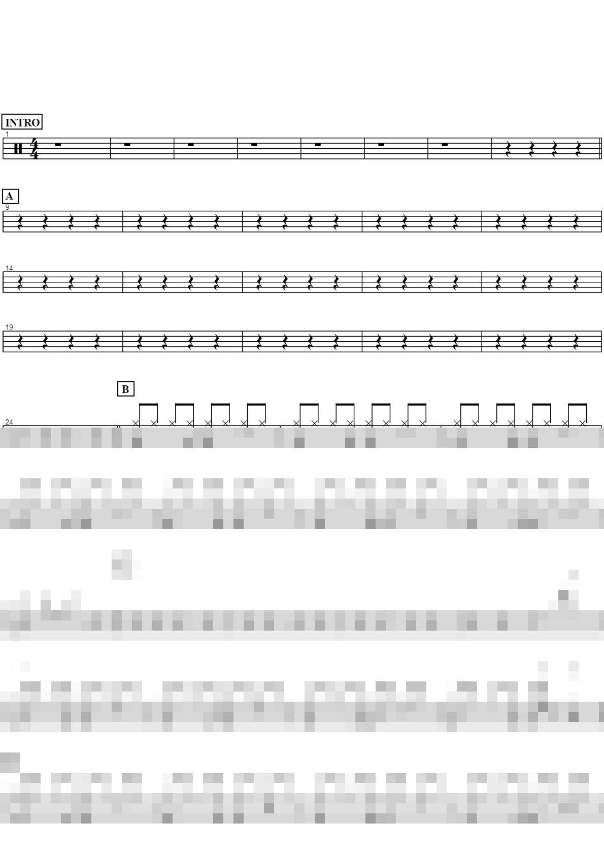오래전 Sheet Music Preview