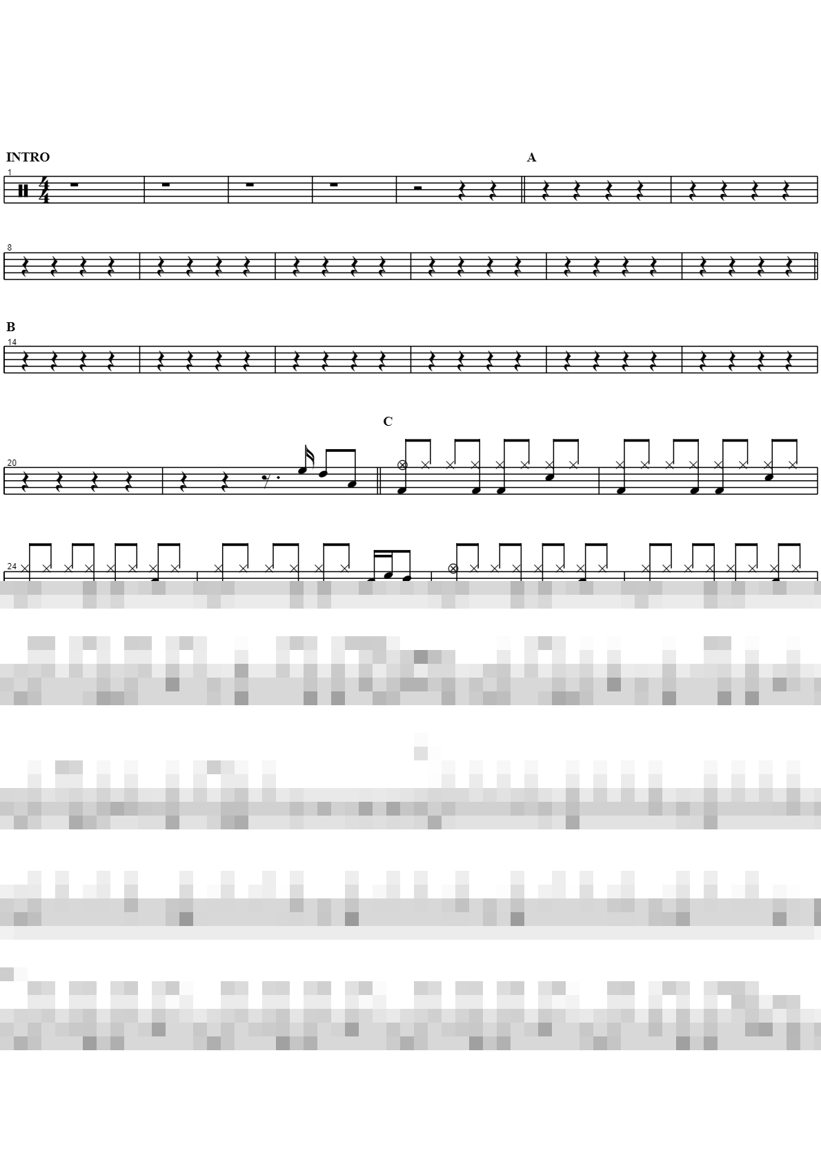 사랑아 Sheet Music Preview