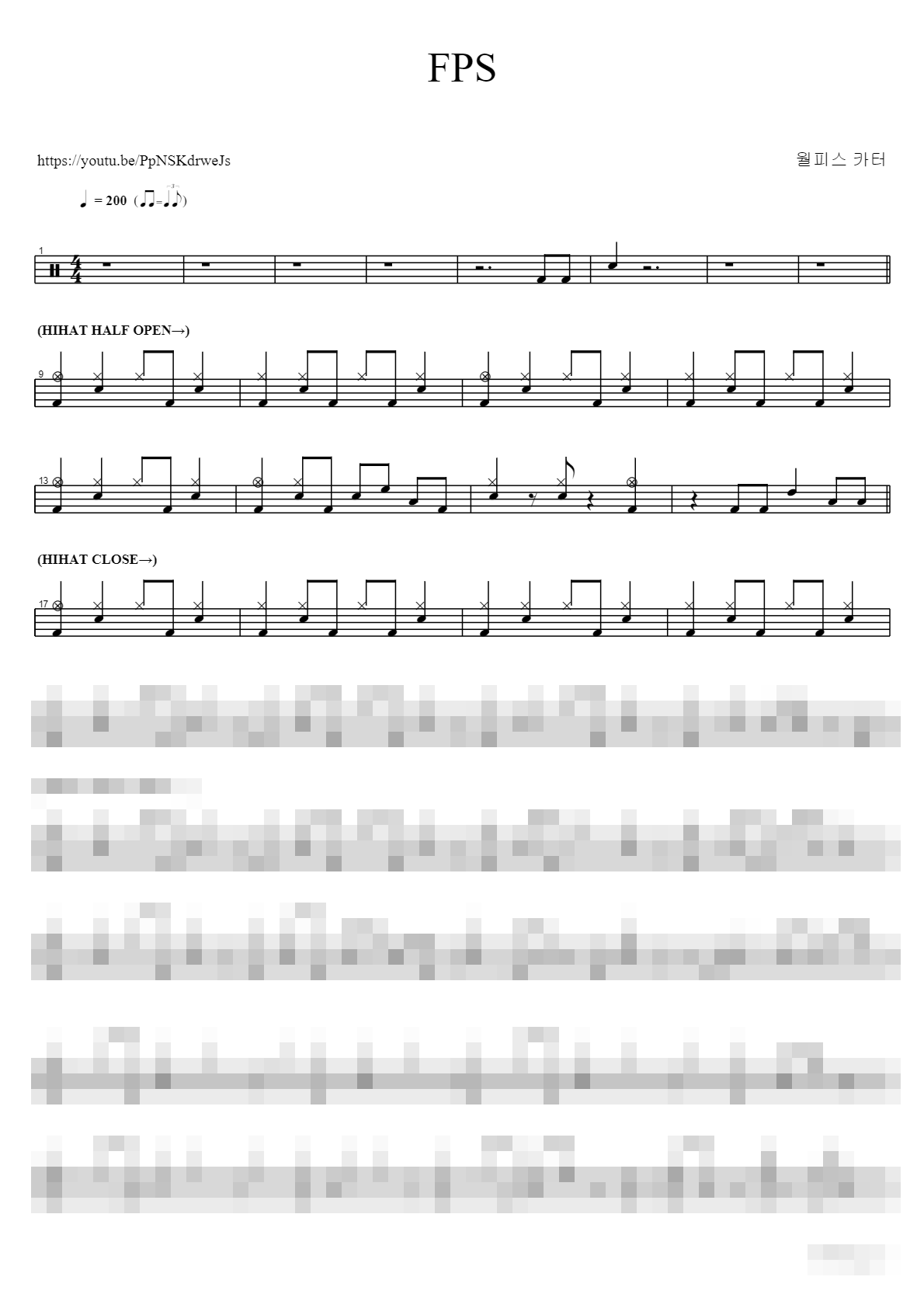 FPS Sheet Music Preview