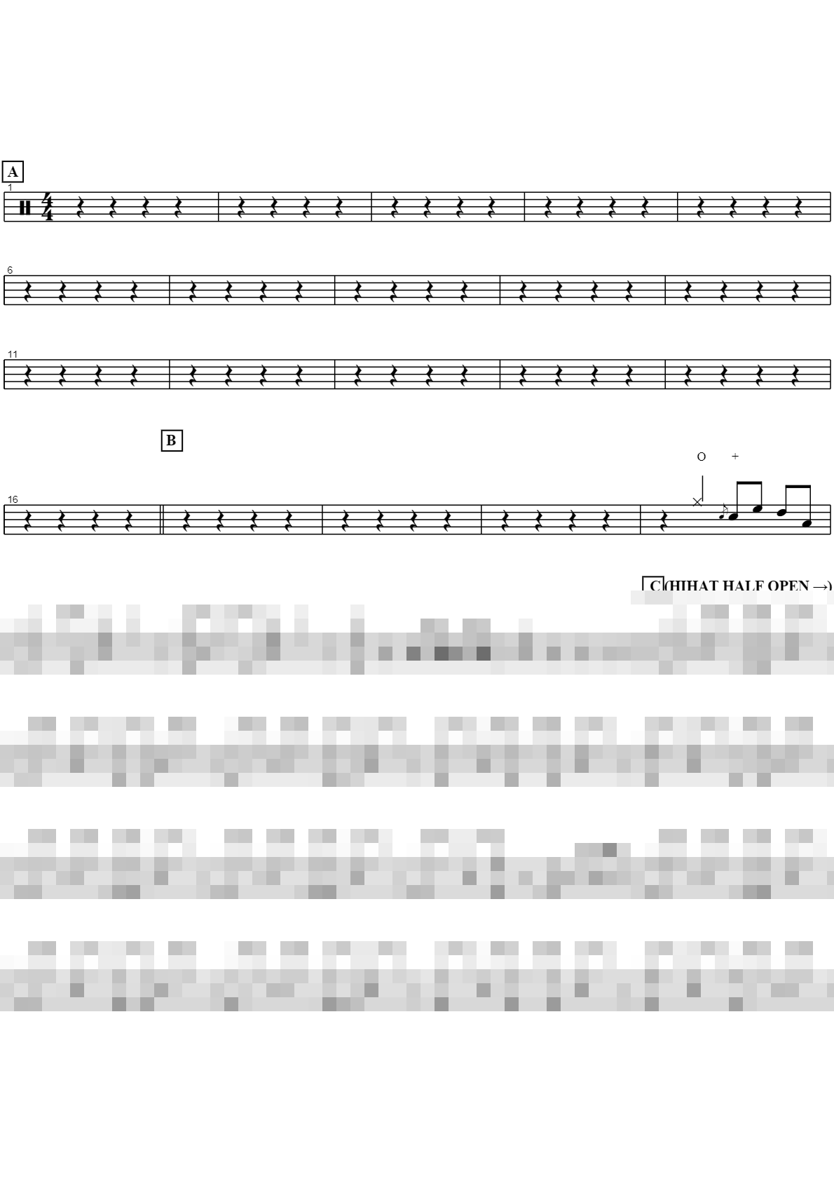 audition Sheet Music Preview