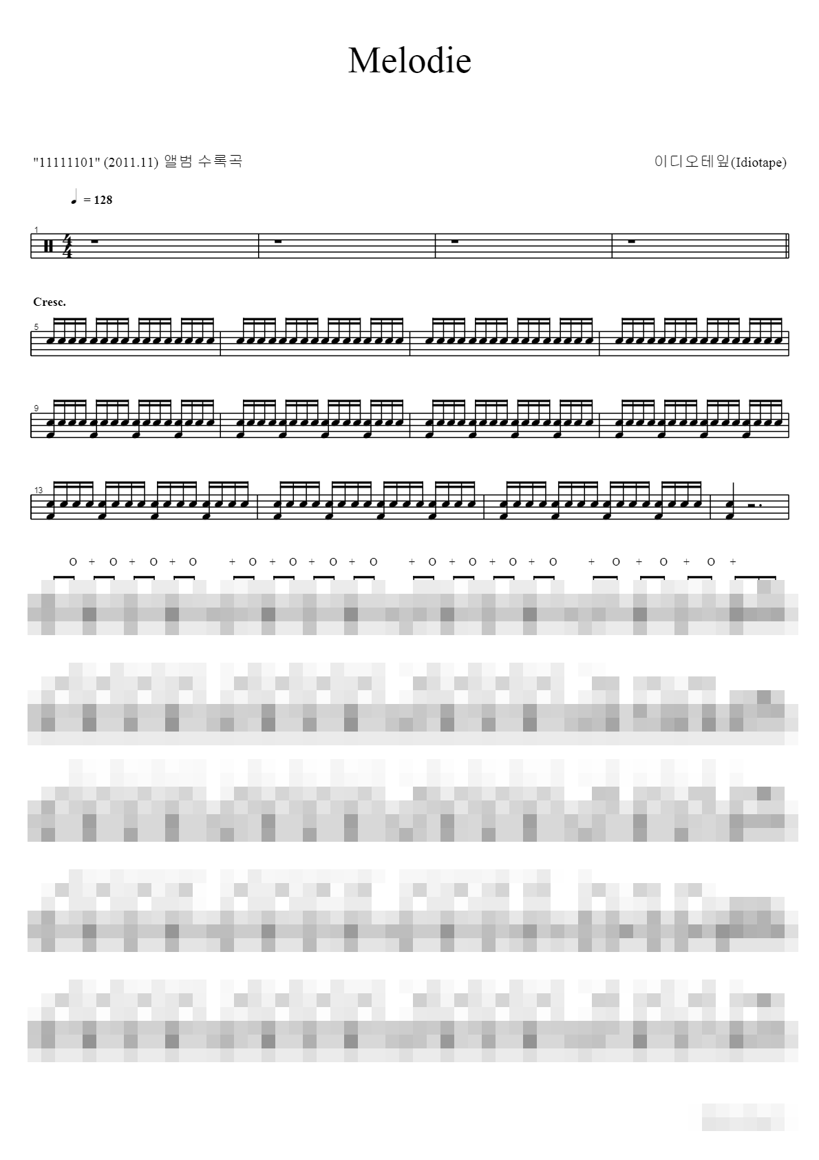 Melodie Sheet Music Preview