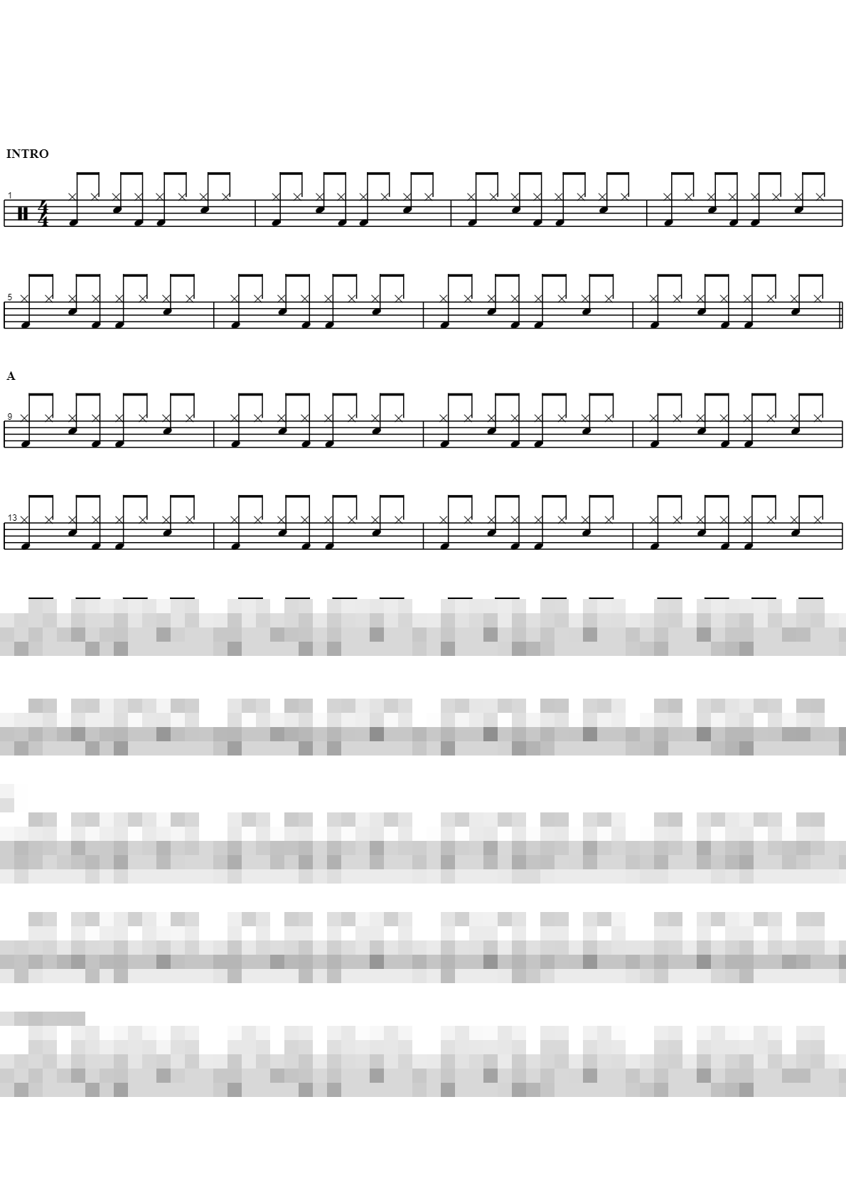 사는게 뭔지 Sheet Music Preview