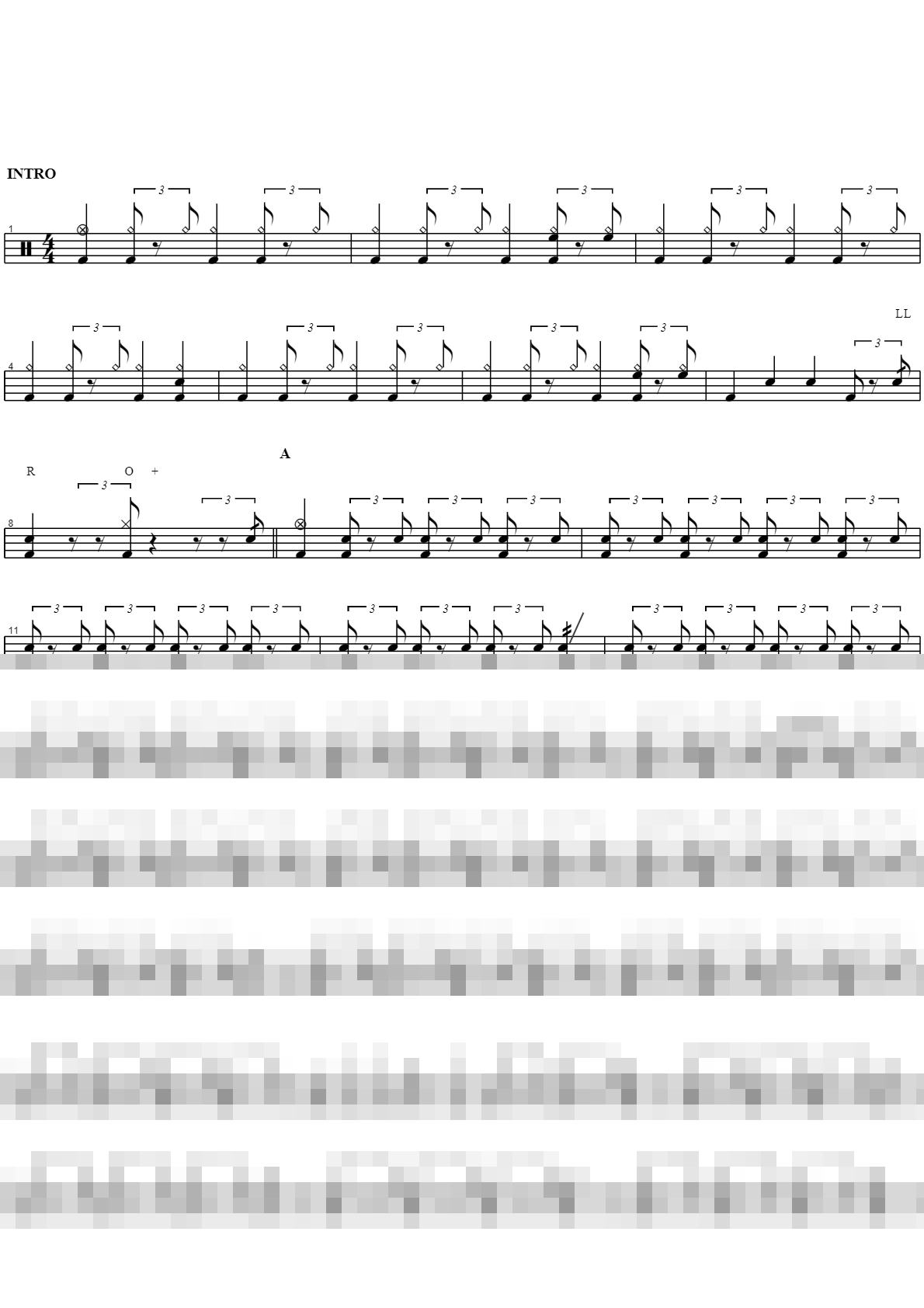 애수 Sheet Music Preview