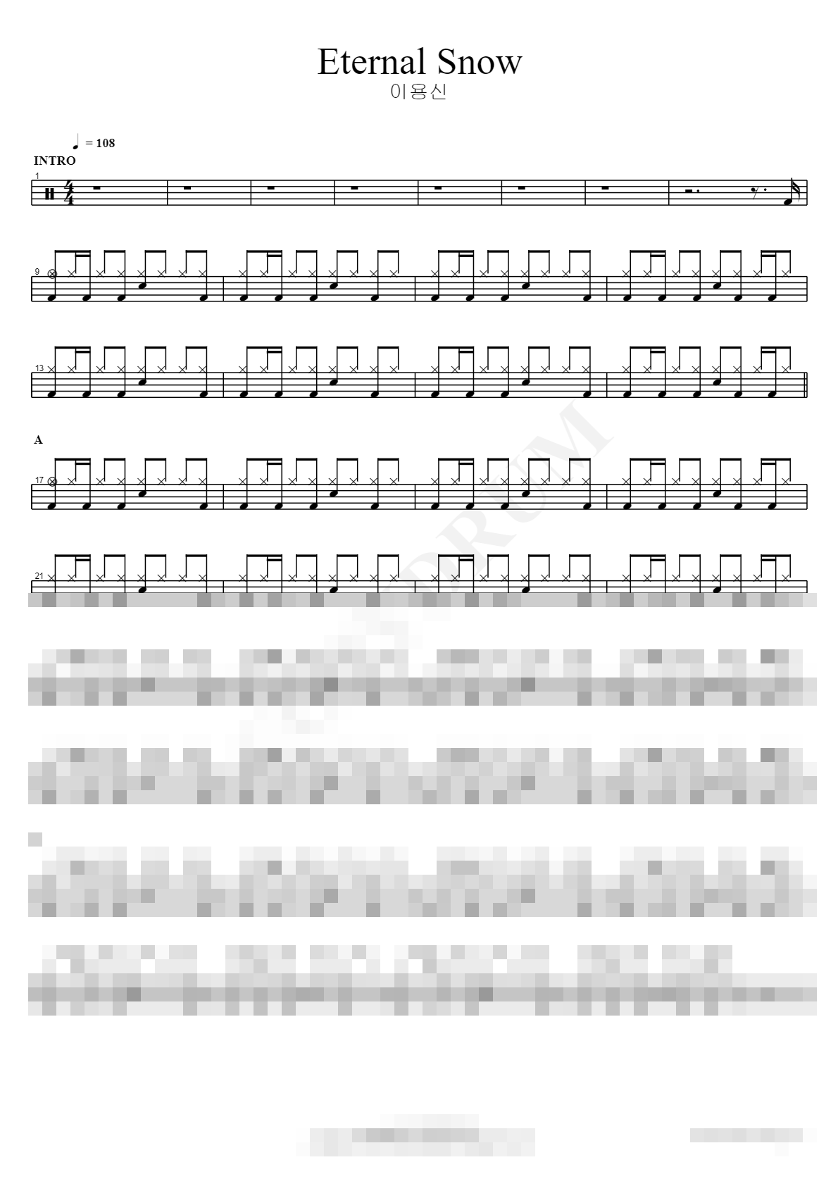 Eternal Snow Sheet Music Preview