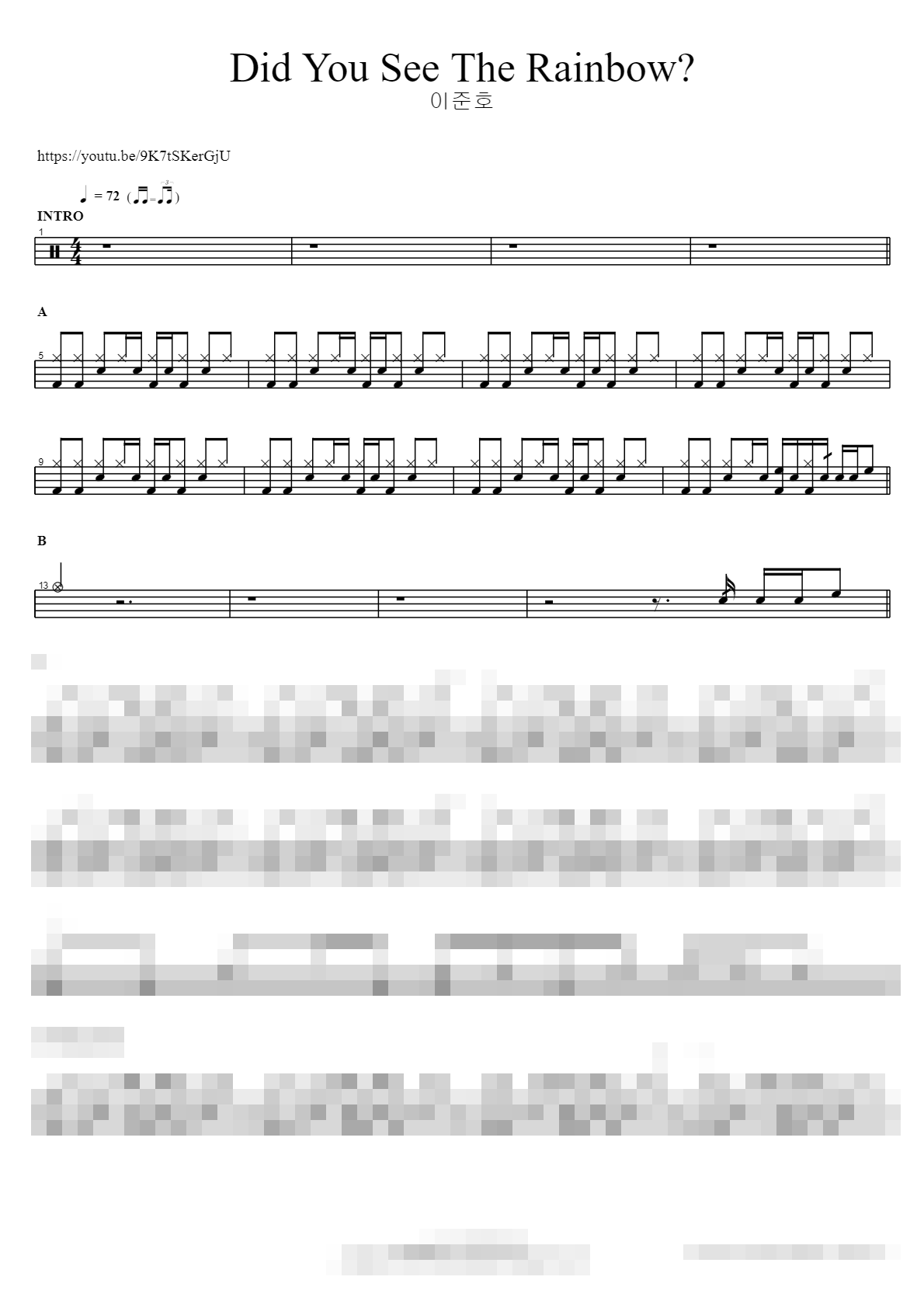 Did You See The Rainbow Sheet Music Preview