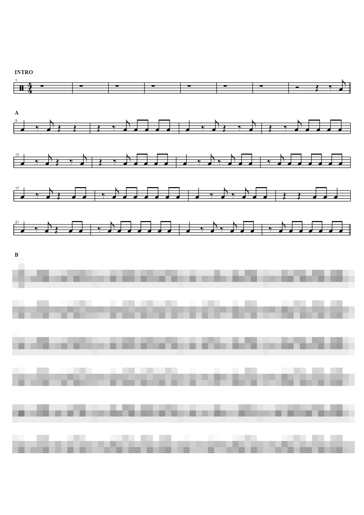 낙엽 엔딩 Sheet Music Preview