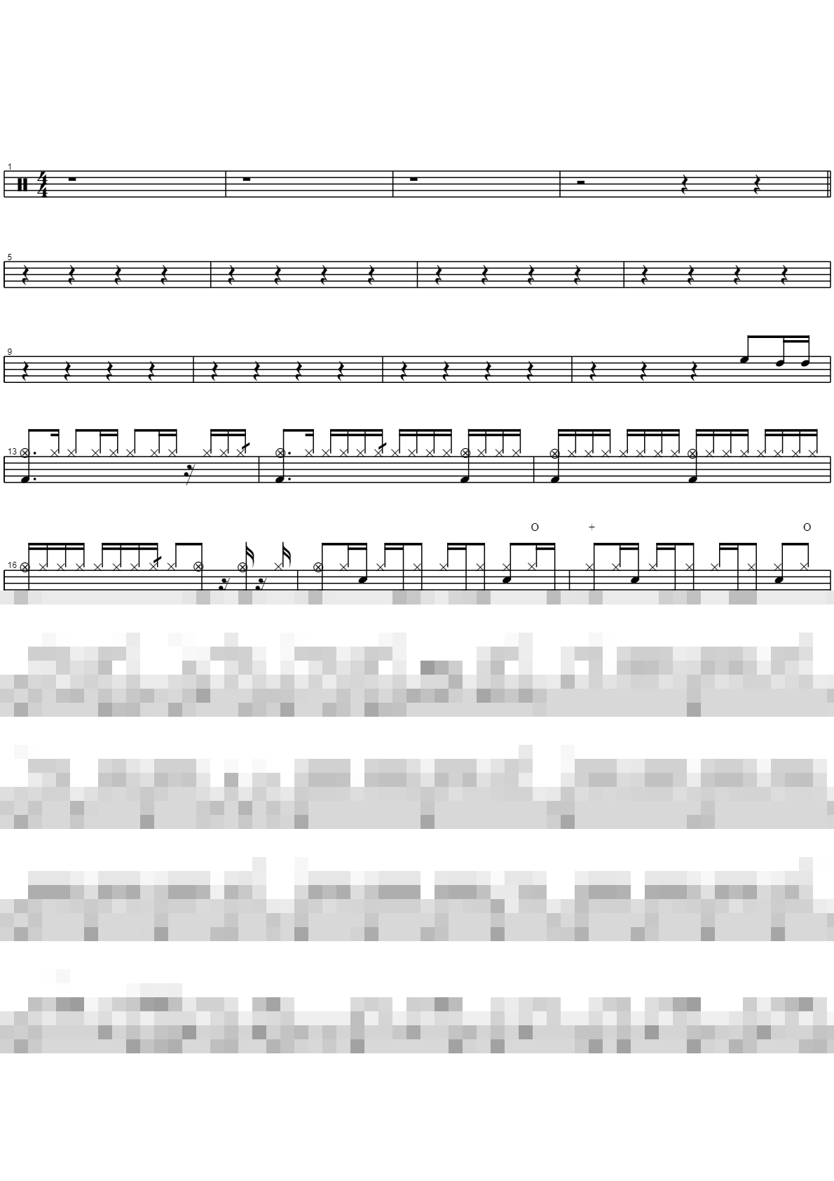 경고 Sheet Music Preview
