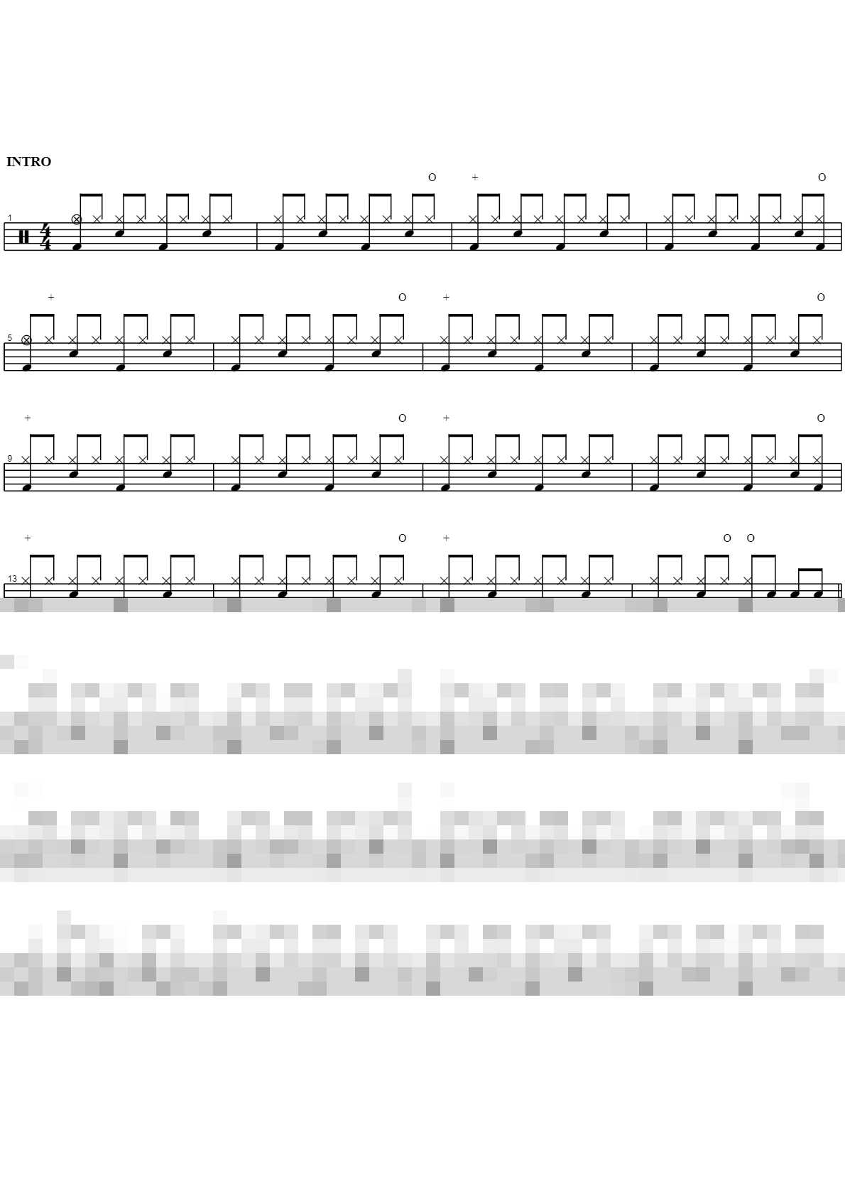행진 Sheet Music Preview