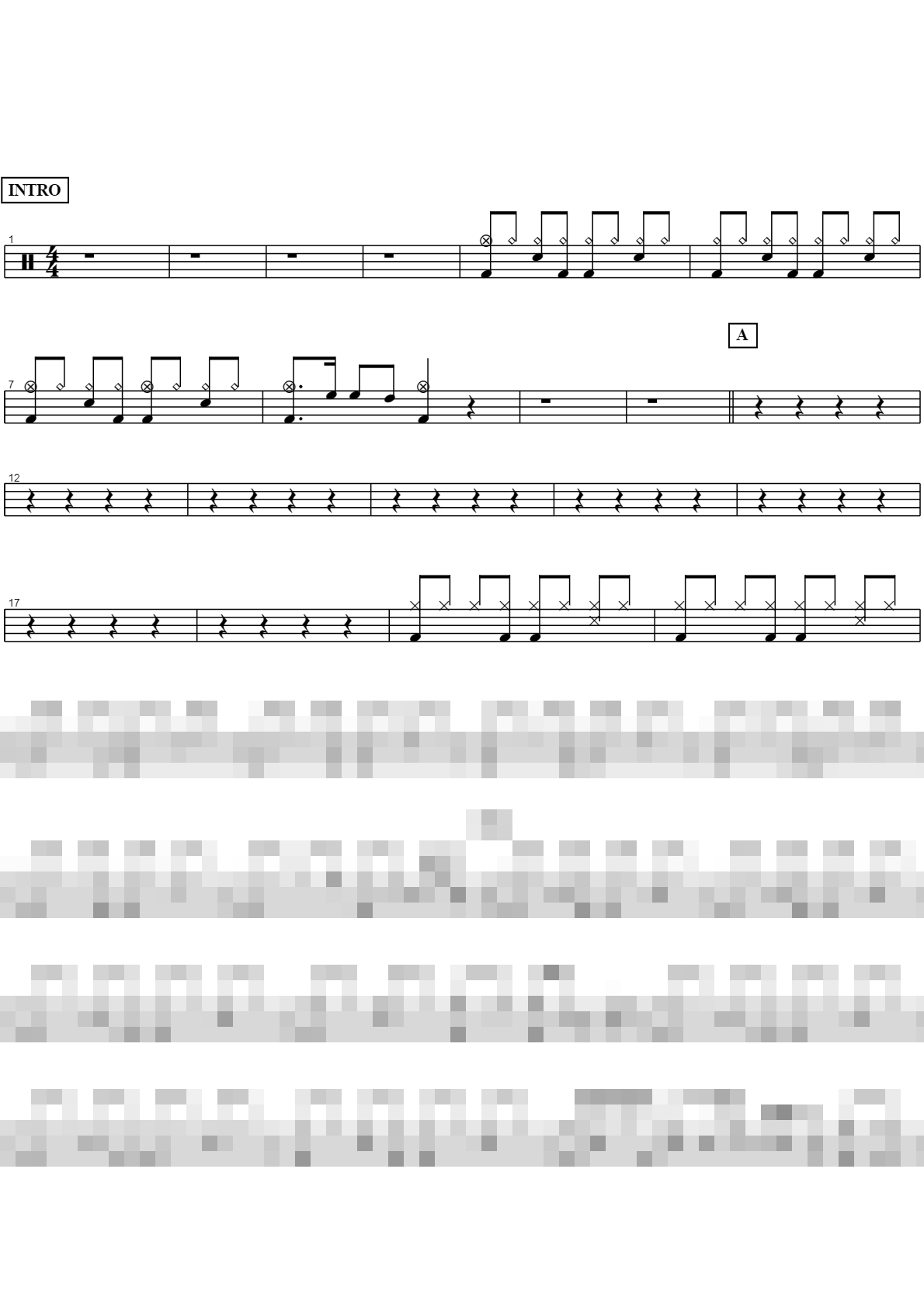 기다리는 아픔 Sheet Music Preview