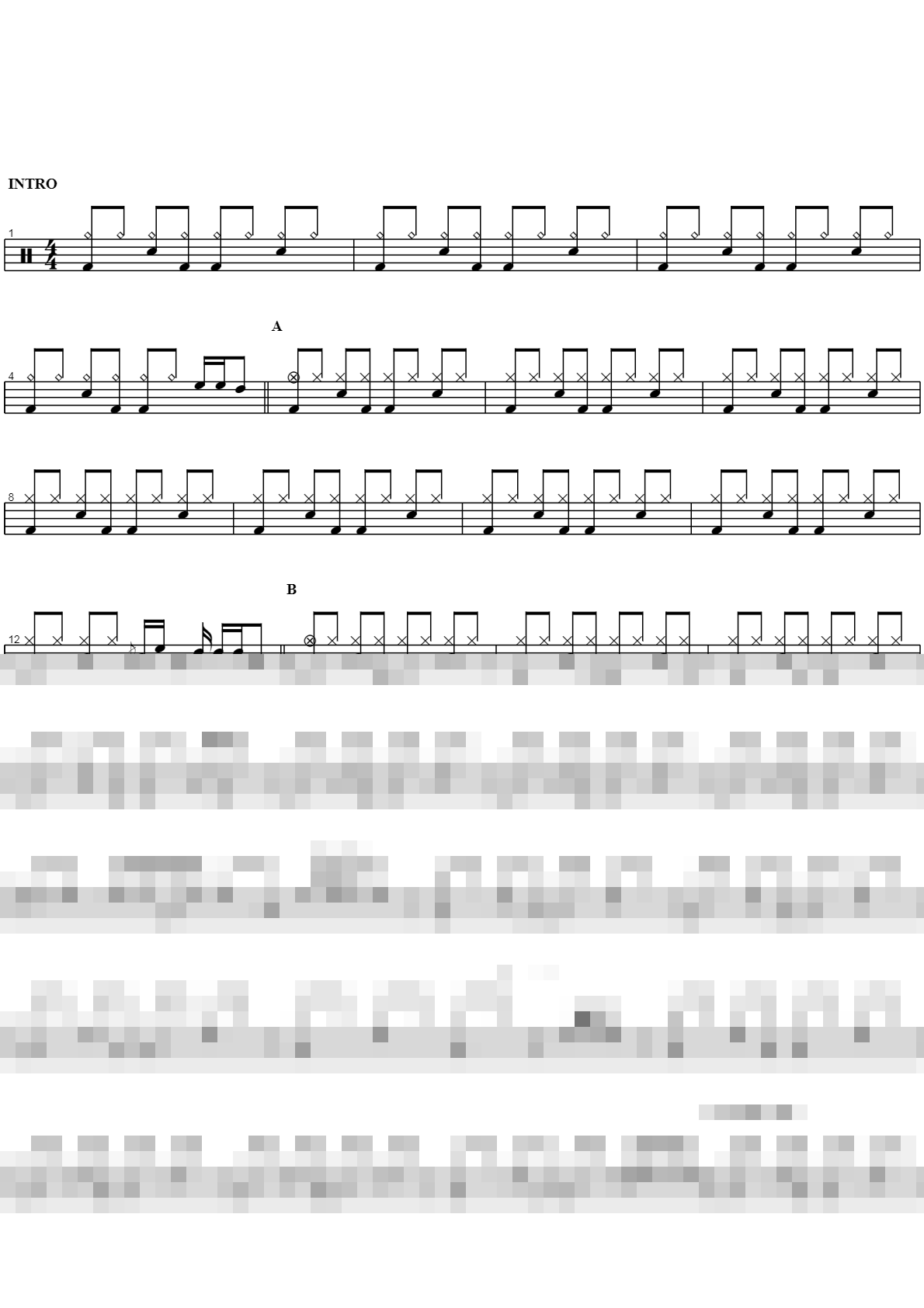 사랑은 아직도 끝나지 않았네 Sheet Music Preview