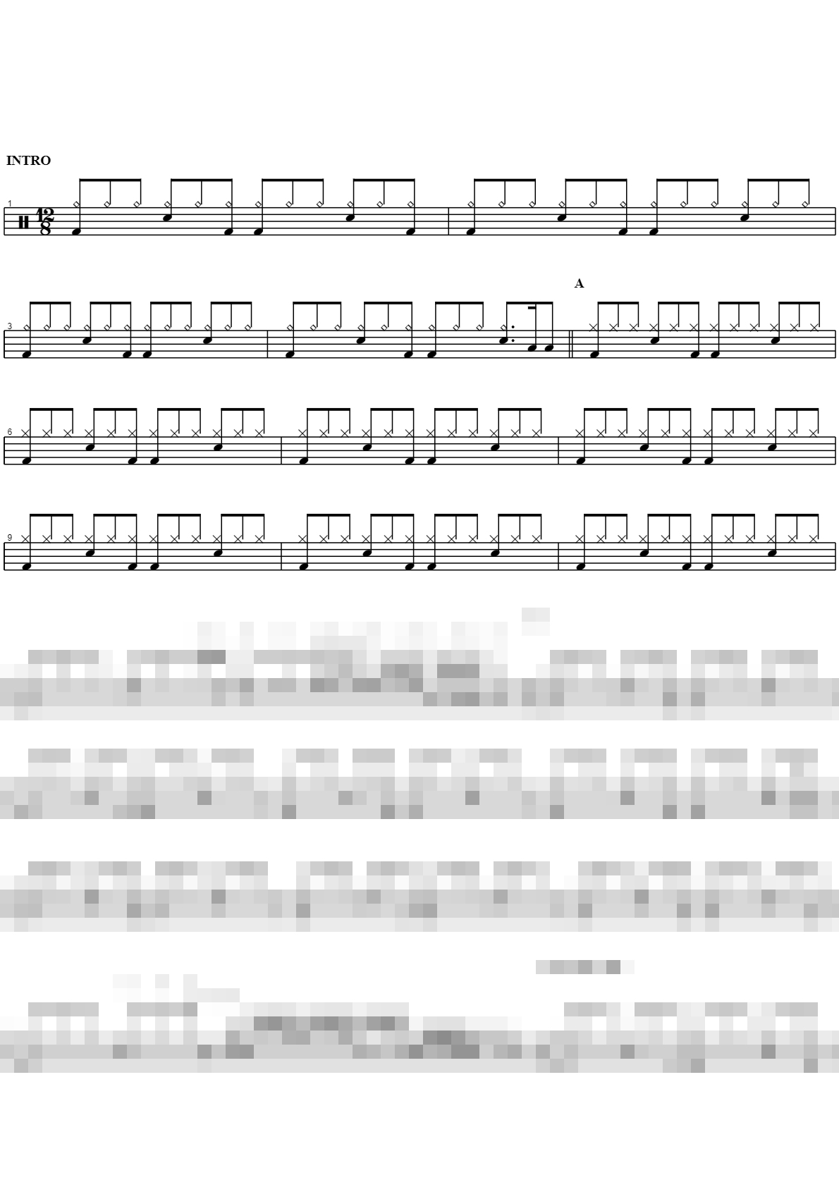 슬픈미소 Sheet Music Preview