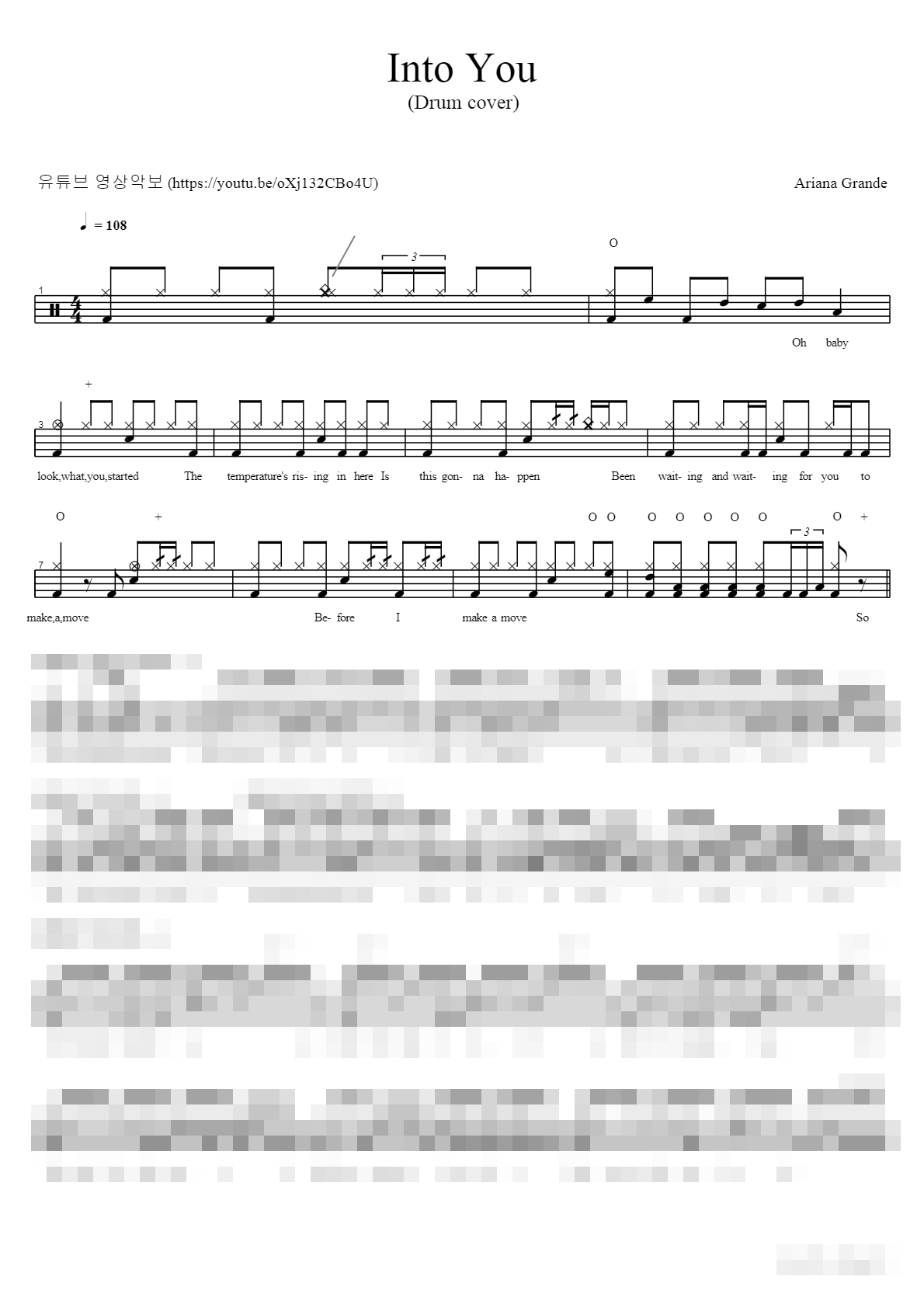 Into You Sheet Music Preview