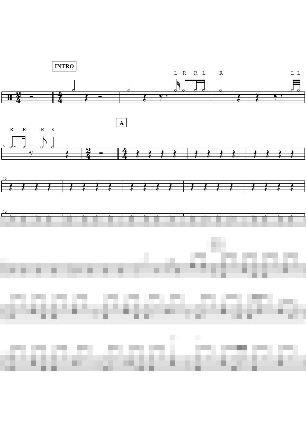 메마른 언덕 위의 주보혈 Sheet Music Preview