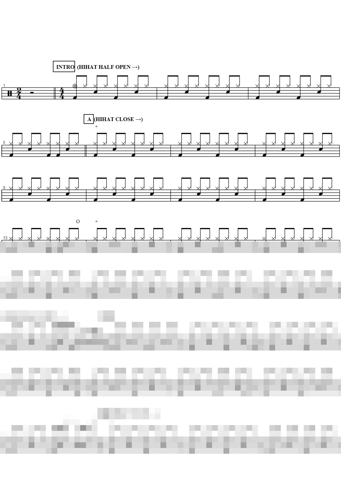 백만송이 장미 Sheet Music Preview