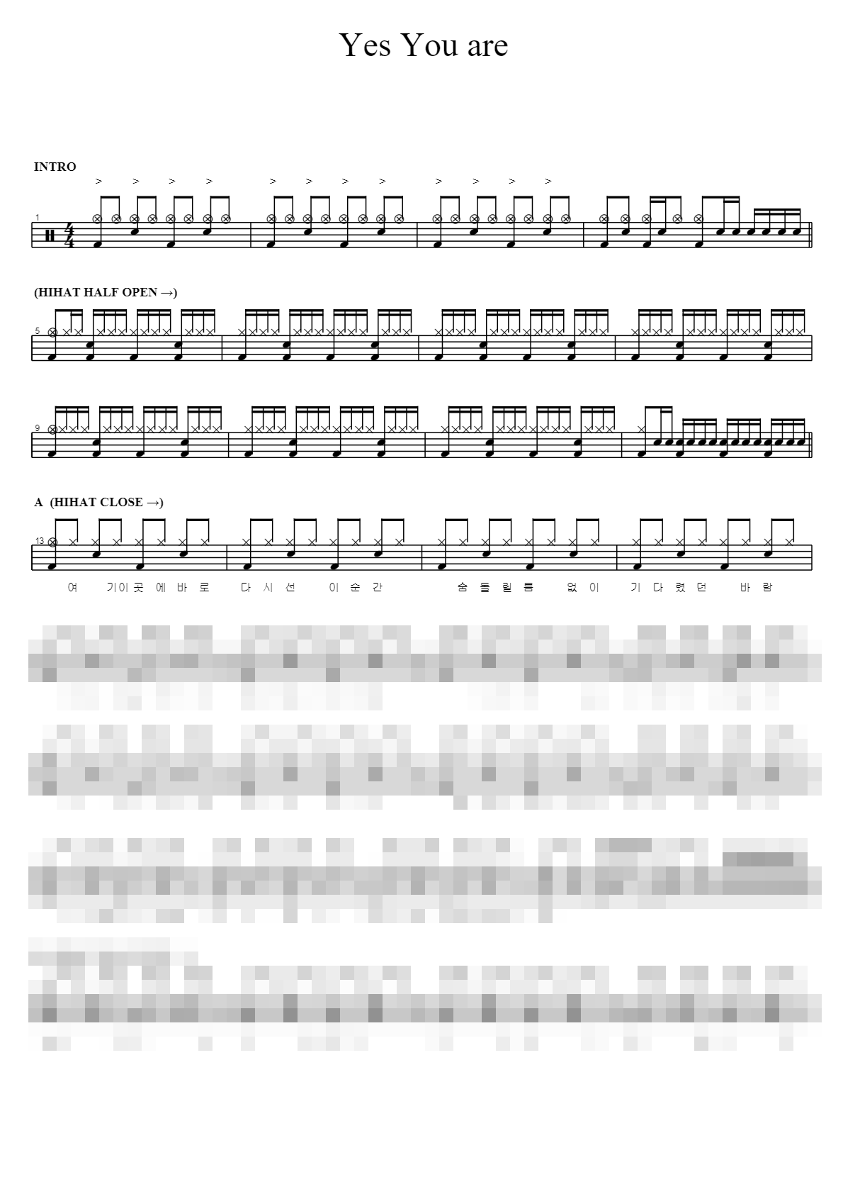 Yes You are Sheet Music Preview