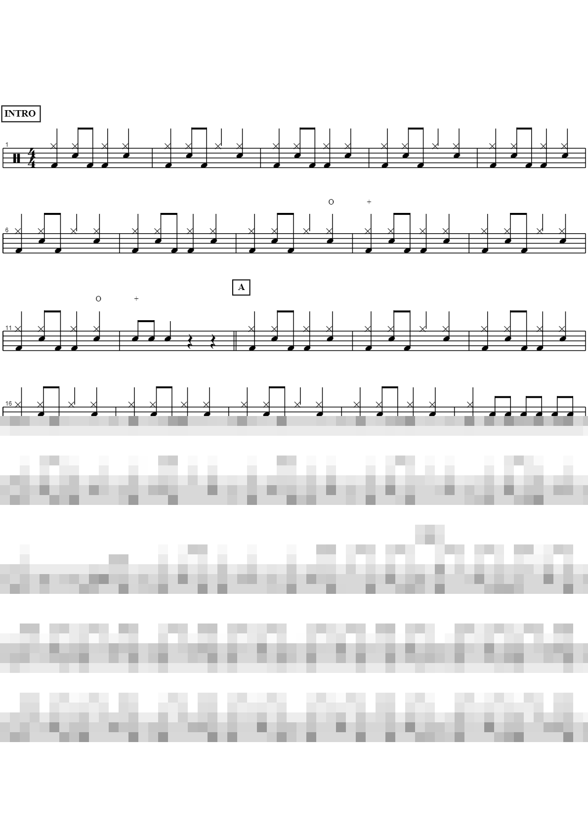 누구없소 – 한영애 | Drum Sheet Music PDF | COPYDRUM