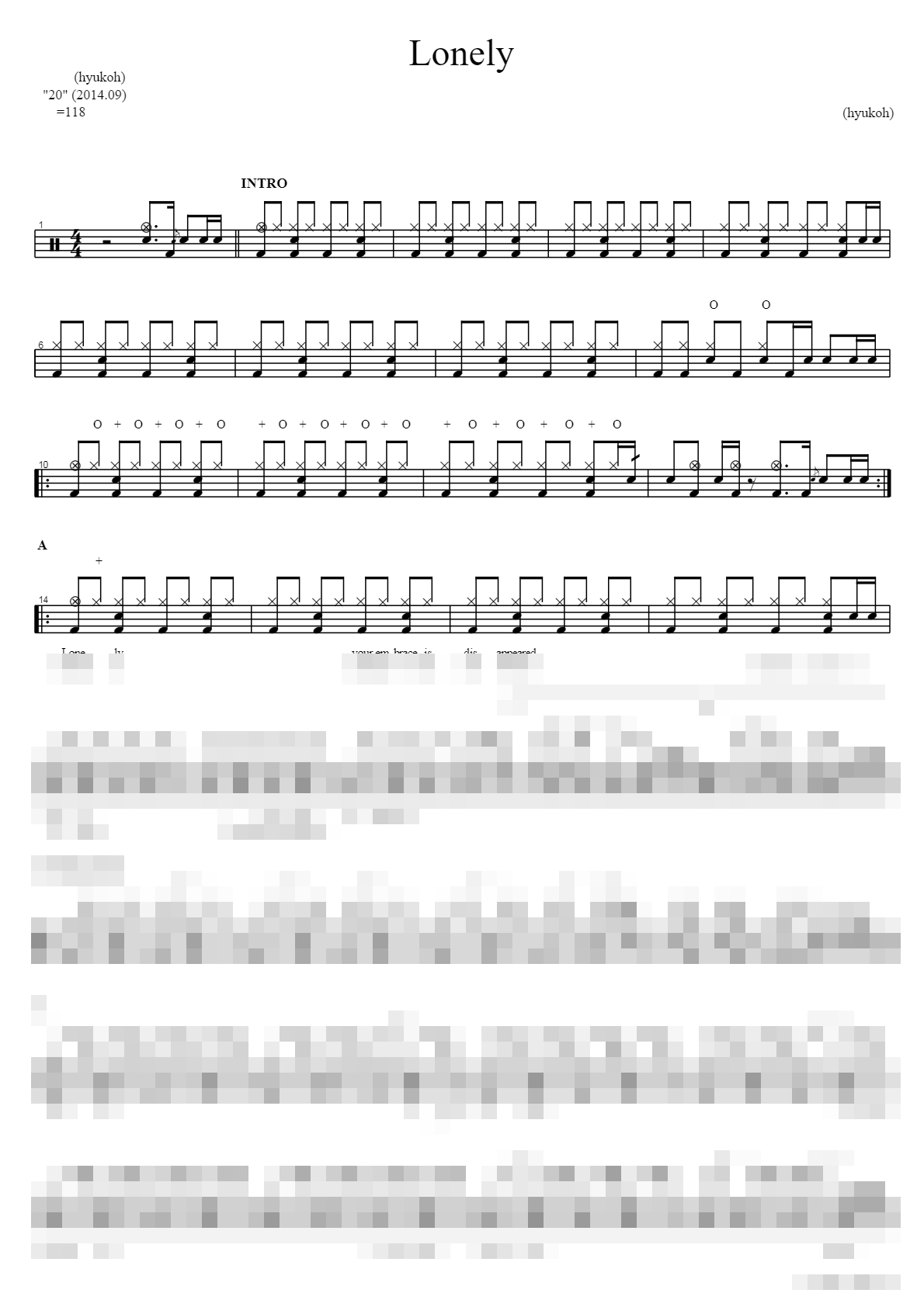 Lonely Sheet Music Preview