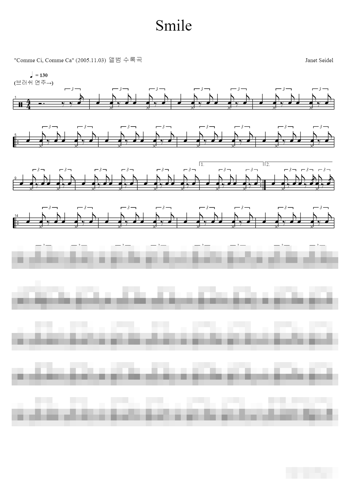 Smile Sheet Music Preview