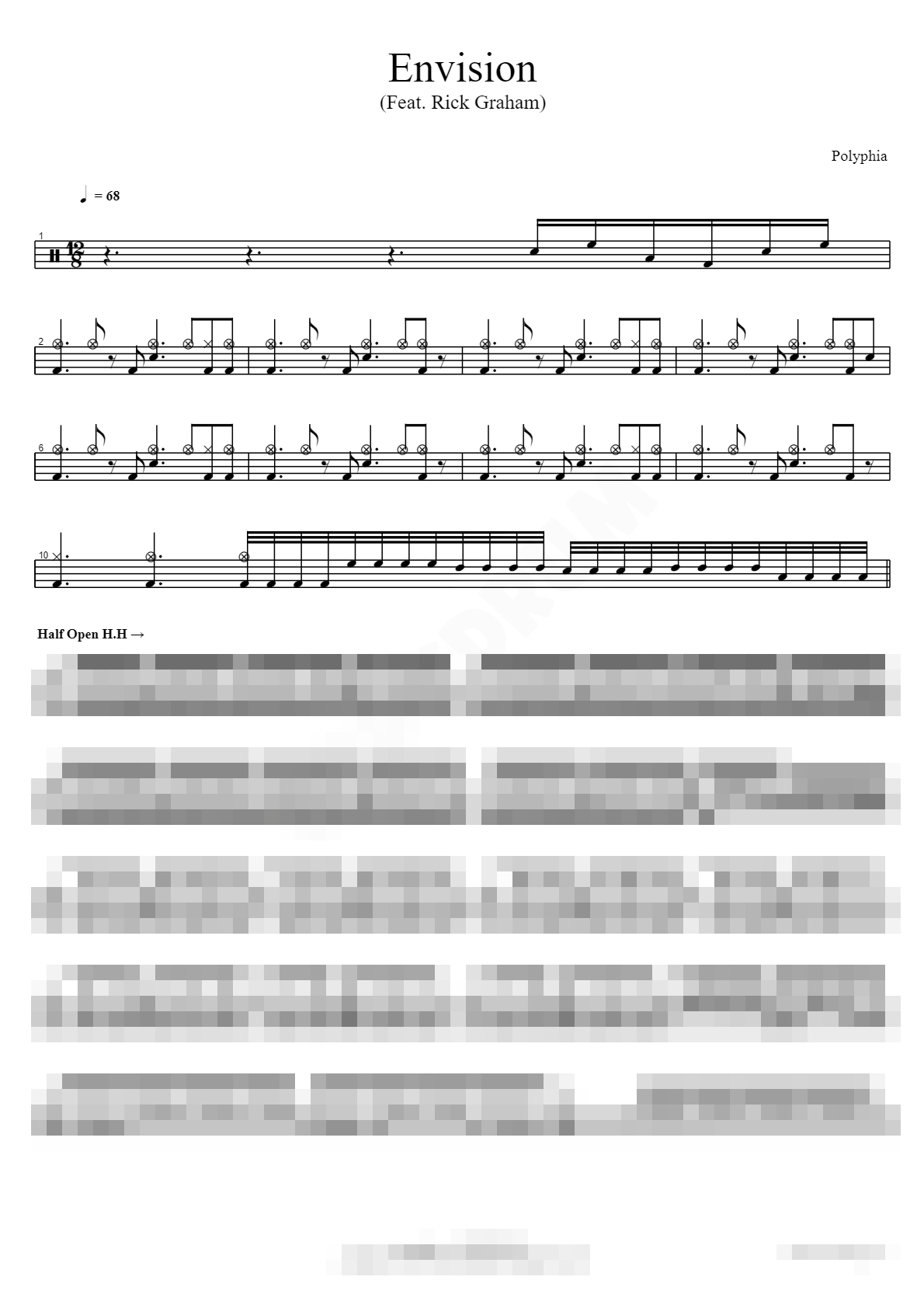 Envision (Feat. Rick Graham) Sheet Music Preview