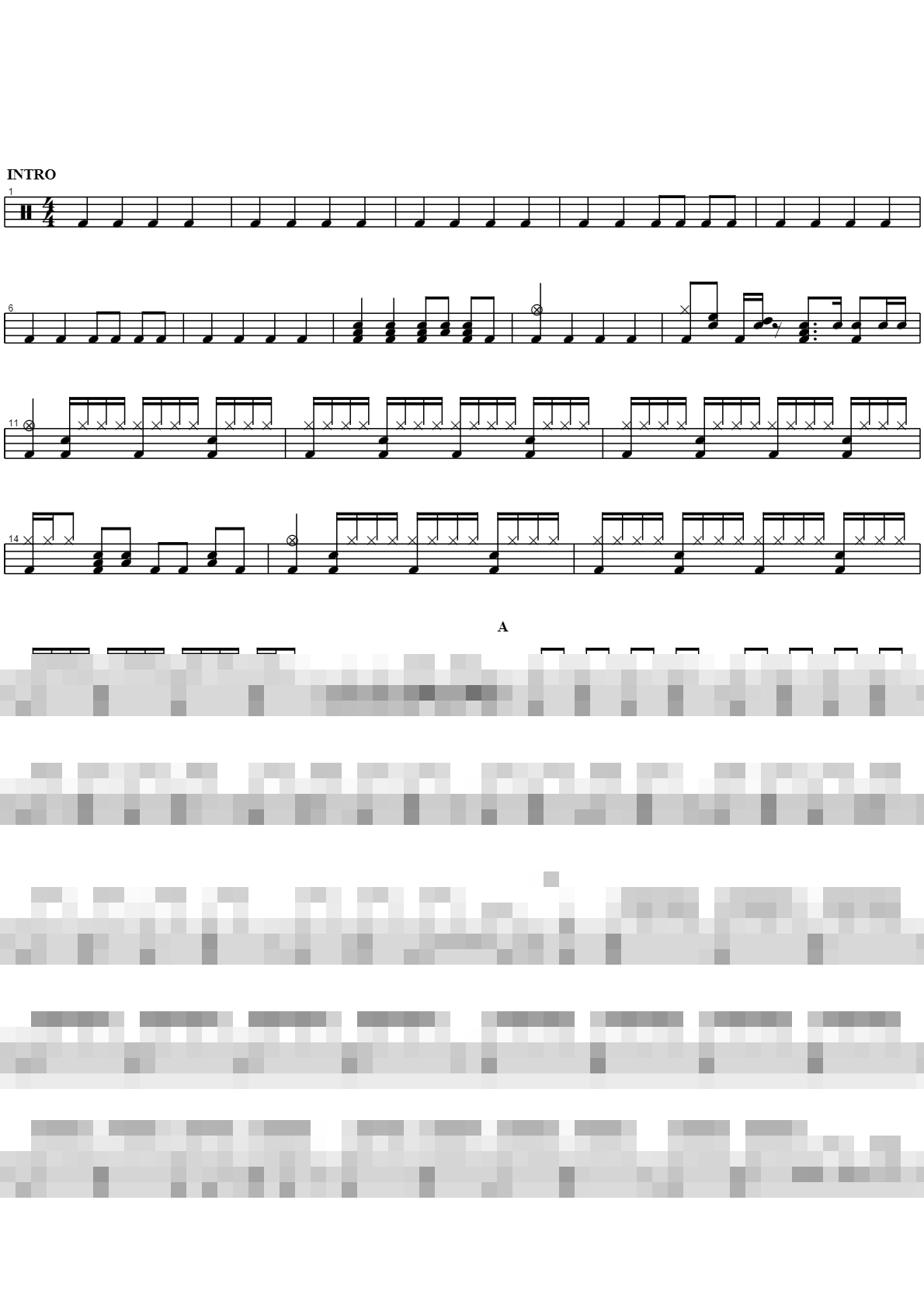 Funky Town Sheet Music Preview