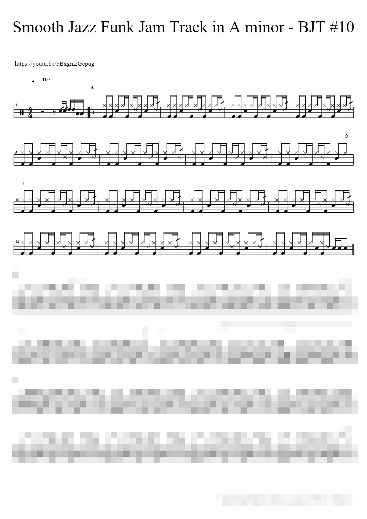 BJT 10 Sheet Music Preview