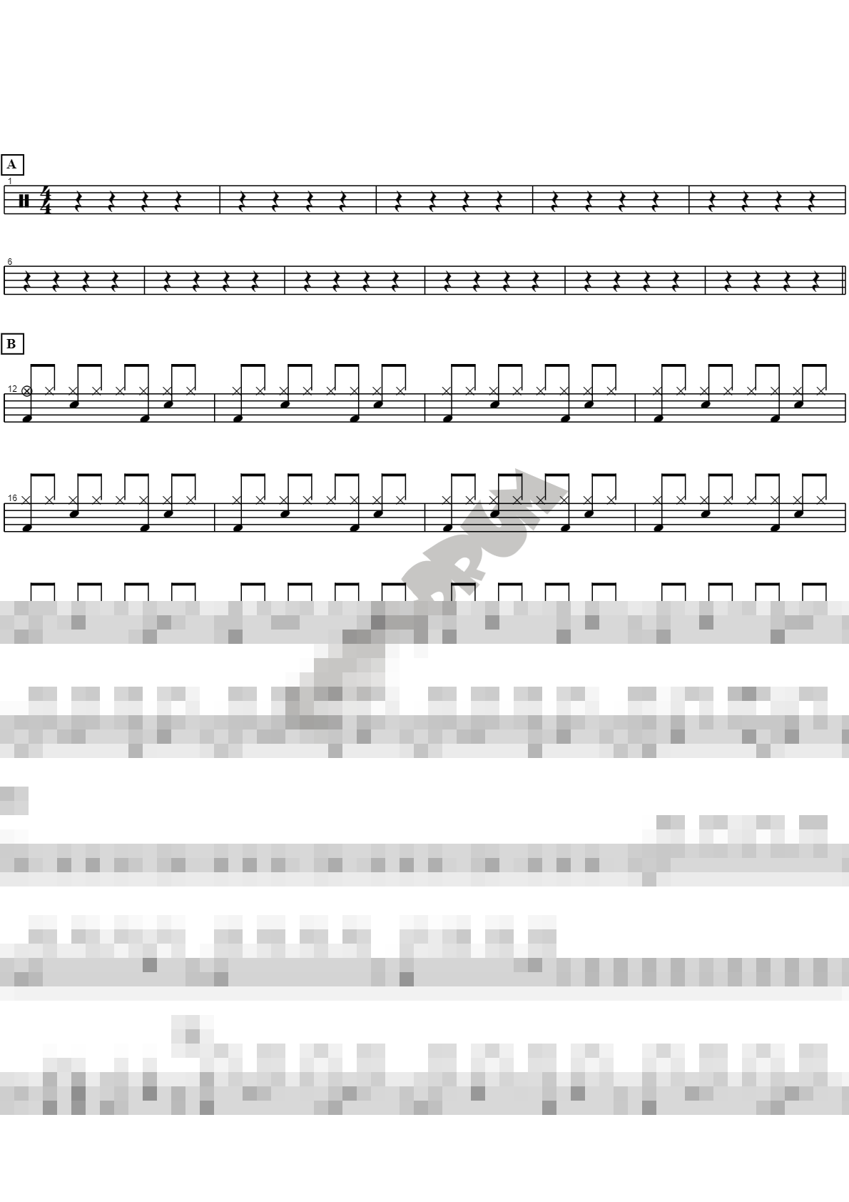 사랑에 빠진 것 같은 느낌이 와 Sheet Music Preview