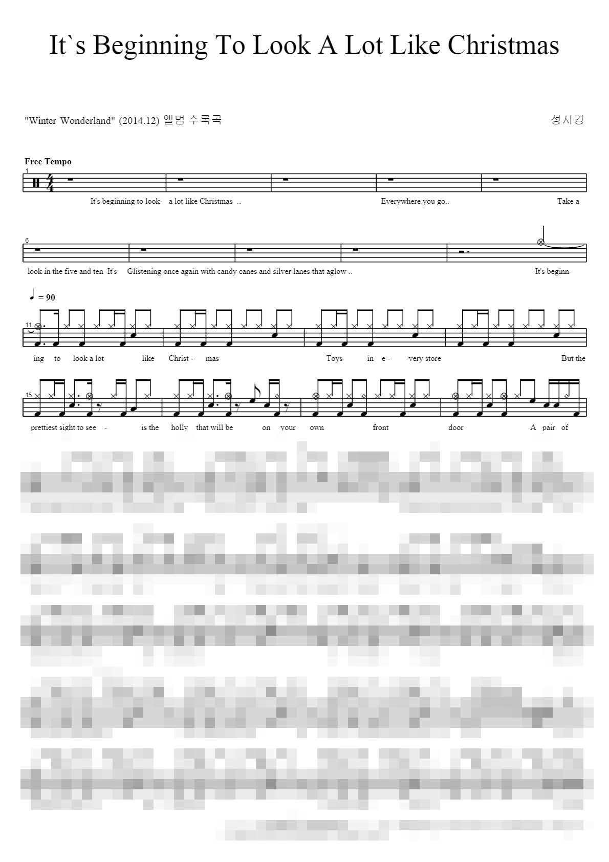 It's Beginning To Look A Lot Like Christmas Sheet Music Preview