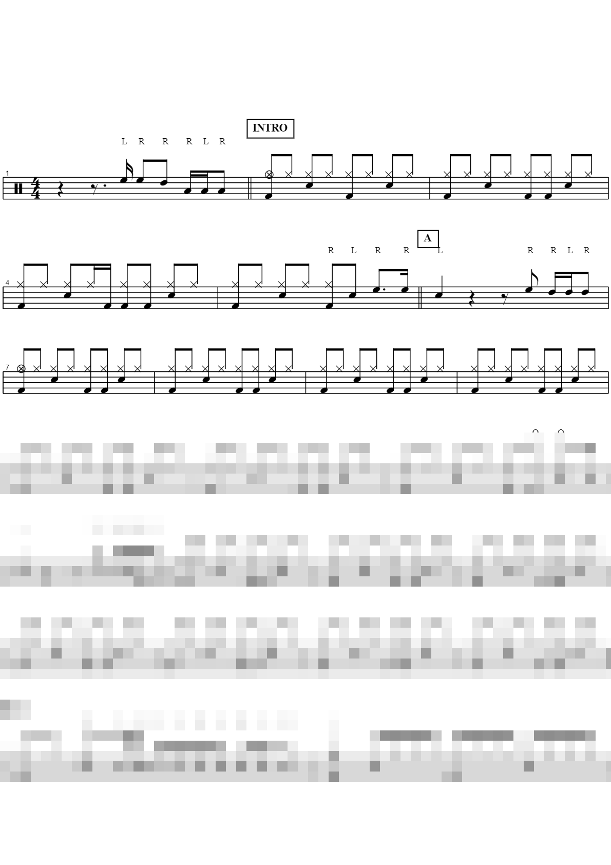 초원 Sheet Music Preview