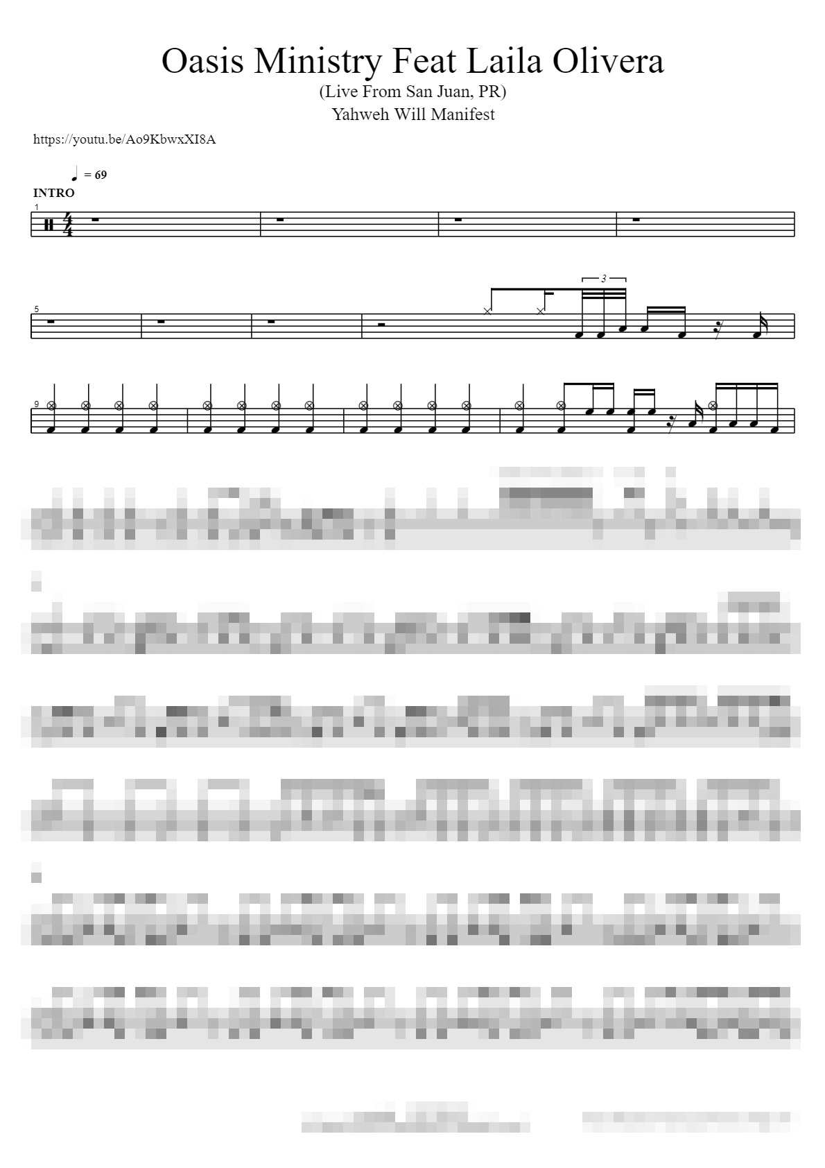 Yahweh will manifest Sheet Music Preview