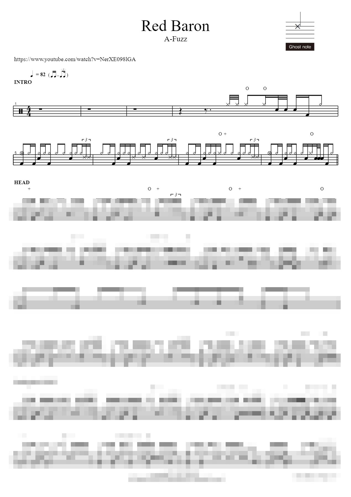 Red Baron Sheet Music Preview