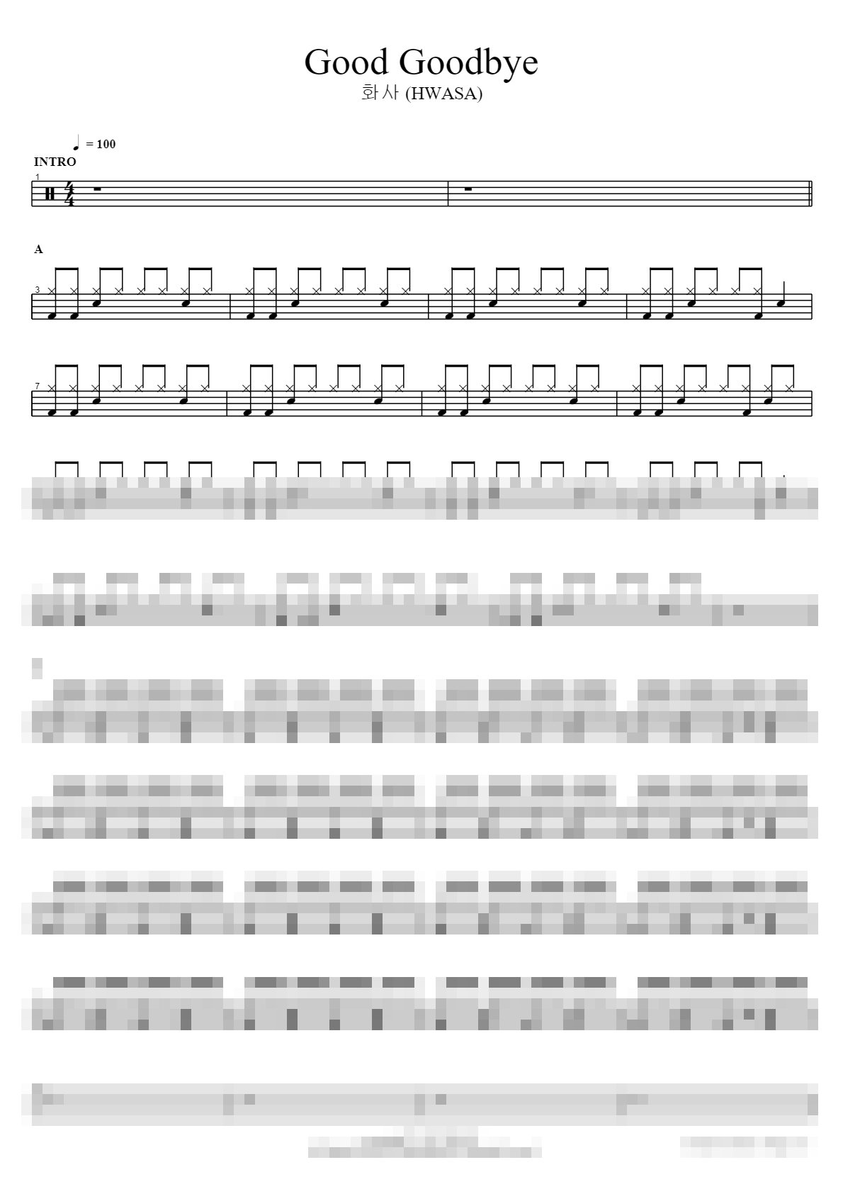Good Goodbye Sheet Music Preview
