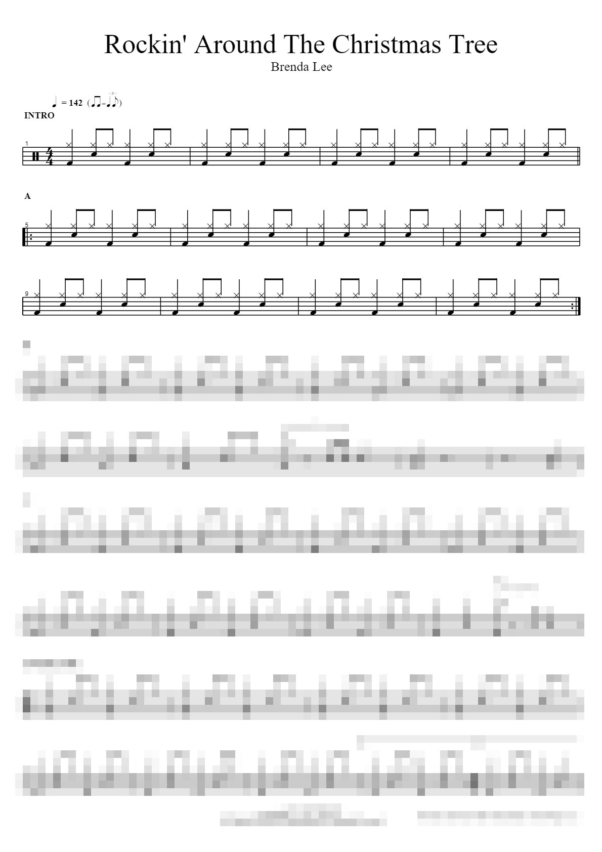 Rockin' Around The Christmas Tree Sheet Music Preview