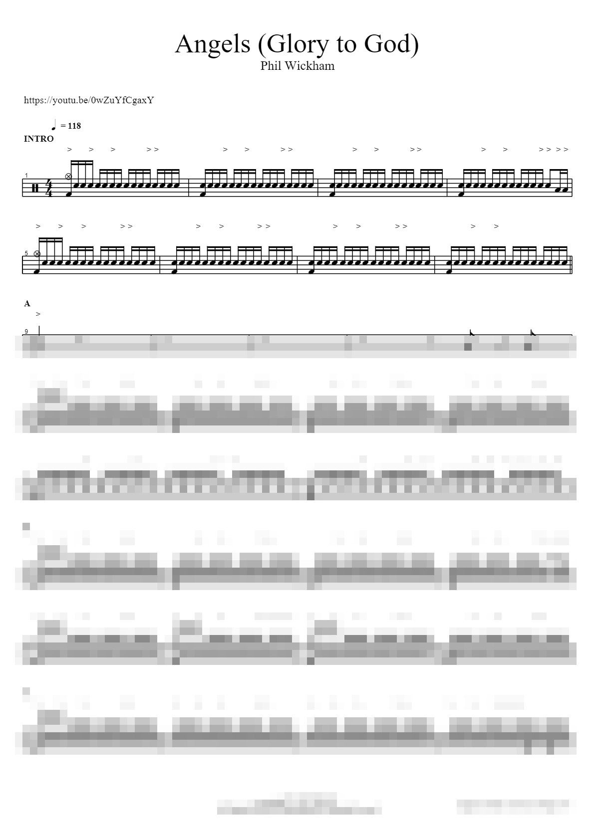 Angels (Glory to God) Sheet Music Preview