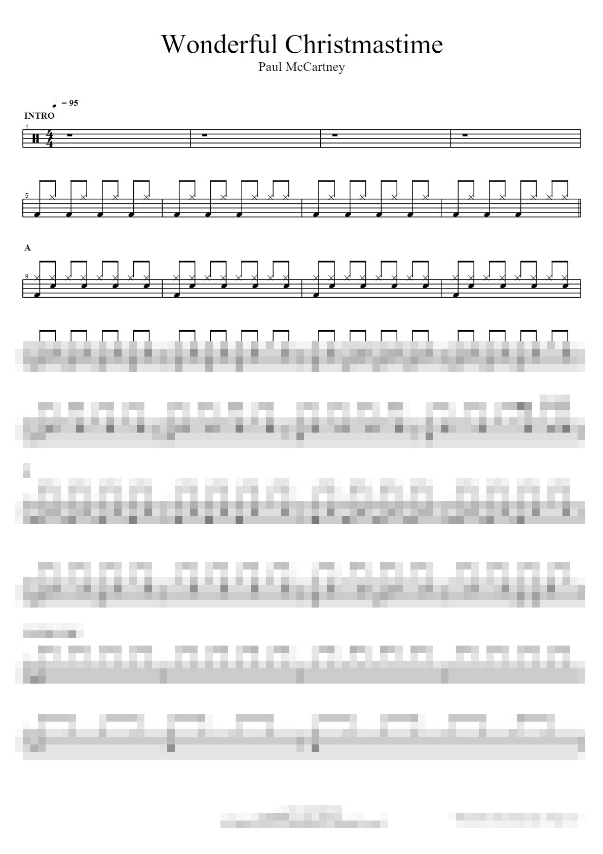 Wonderful Christmastime Sheet Music Preview