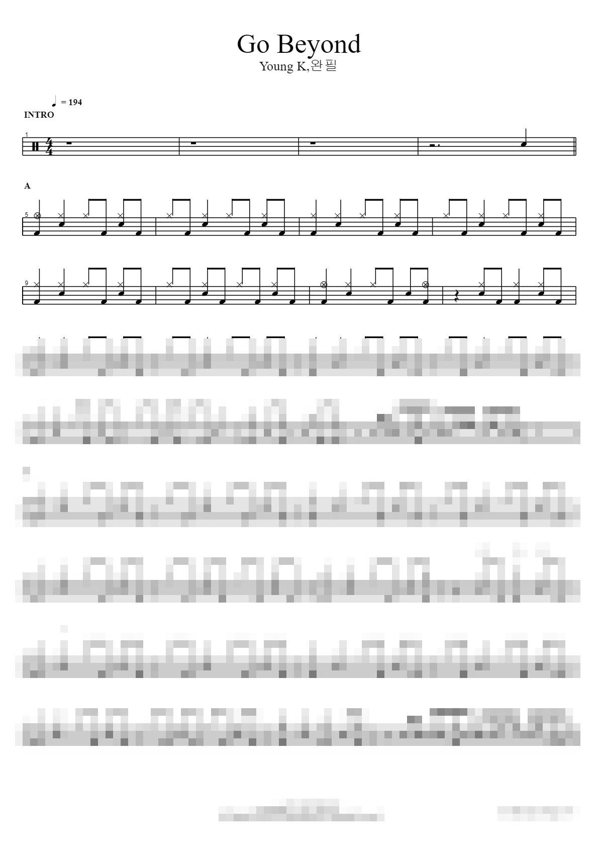 Go Beyond Sheet Music Preview